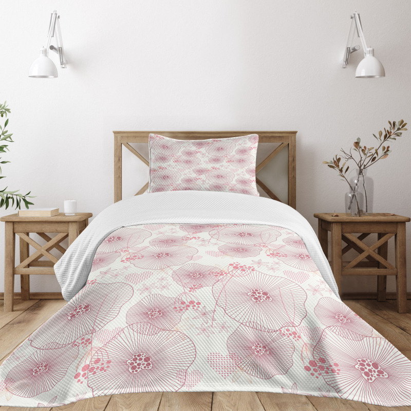 Blooms of a Romantic Spring Bedspread Set