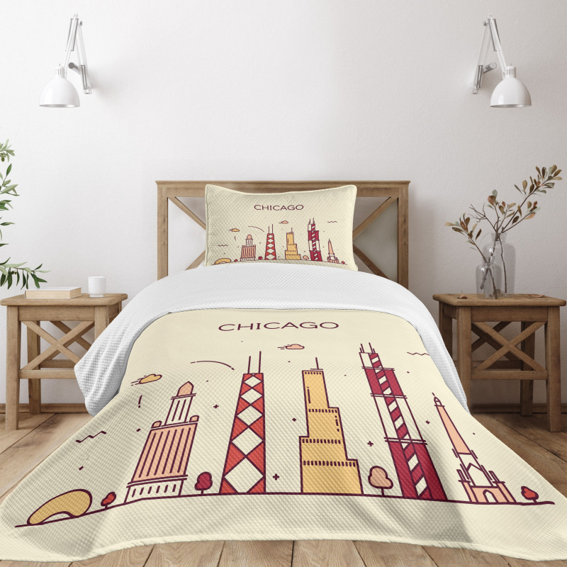 Doodle Town Bedspread Set