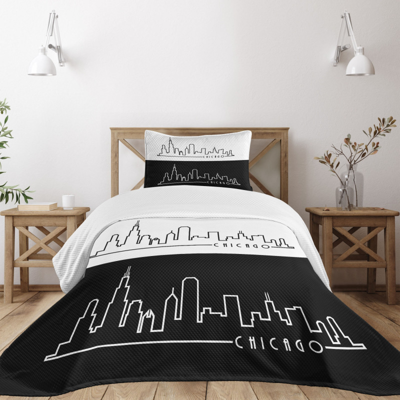 Minimalist City Bedspread Set