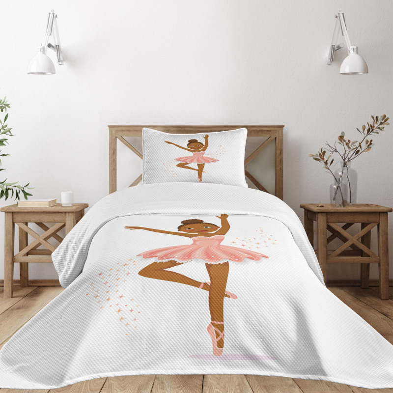 Ballerina Dancing Kids Bedspread Set