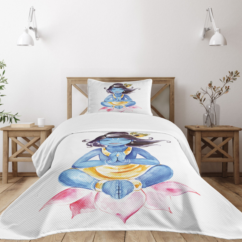 Happy Ancient Character Form Bedspread Set