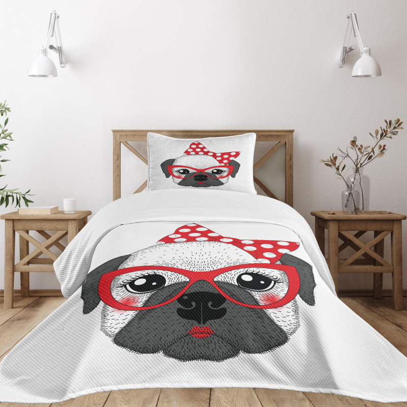 Pin up Retro Female Pet Bedspread Set