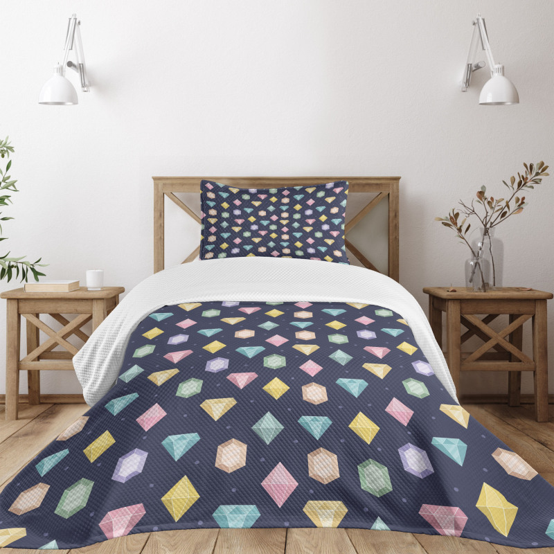 Gemstones Pattern Bedspread Set