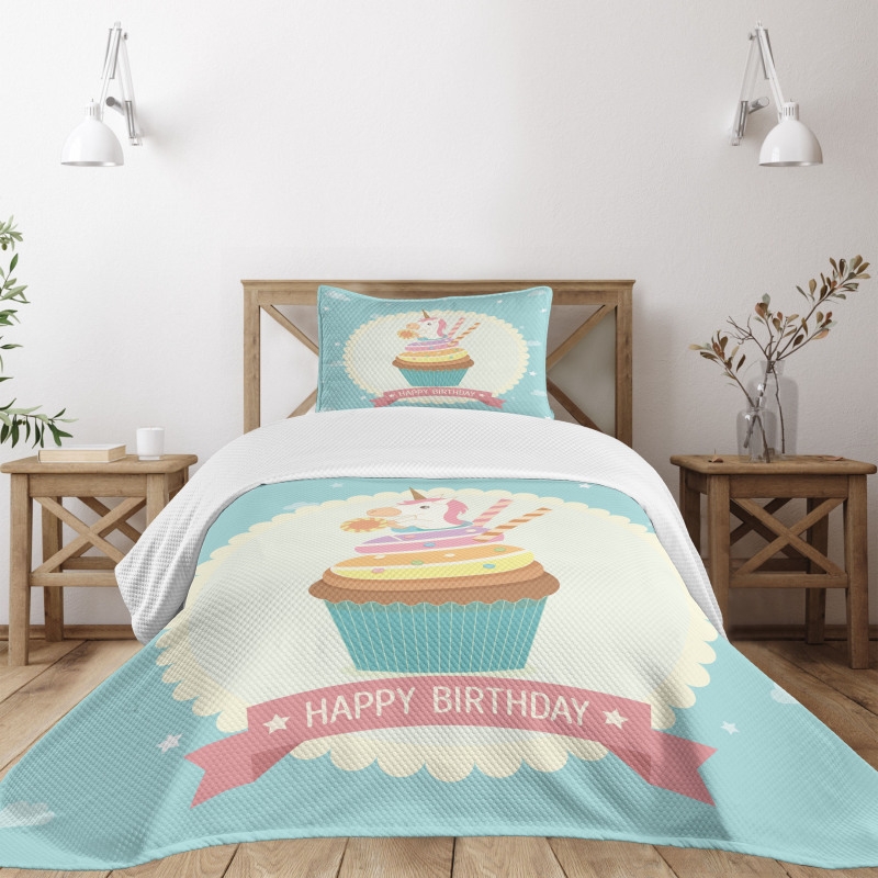 Fairy Cupcake Bedspread Set