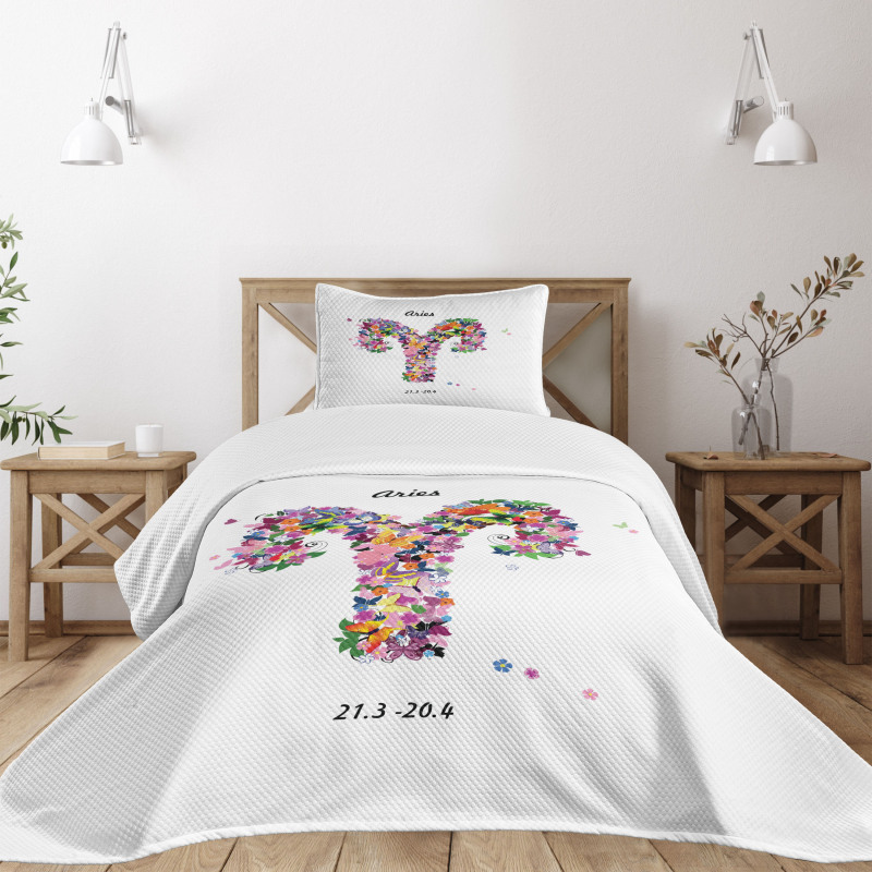 Lively Butterfly Flora Bedspread Set