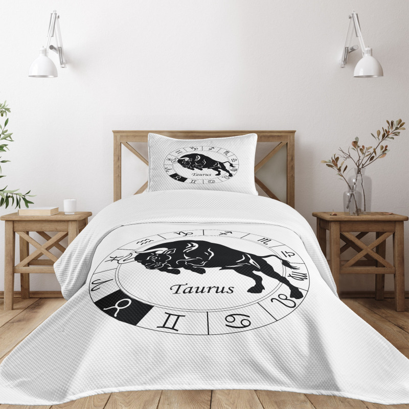 Mythical Ox Signs Bedspread Set