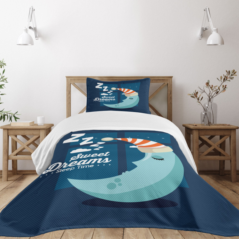 Bedtime Sleep Moon Bedspread Set