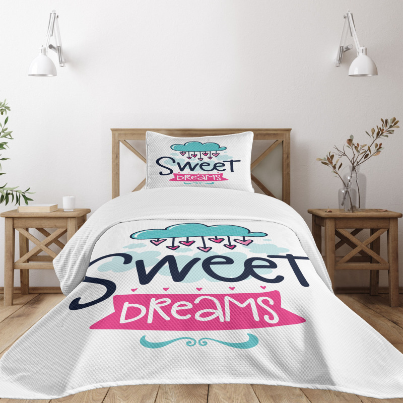 Cartoon Clouds Bedspread Set