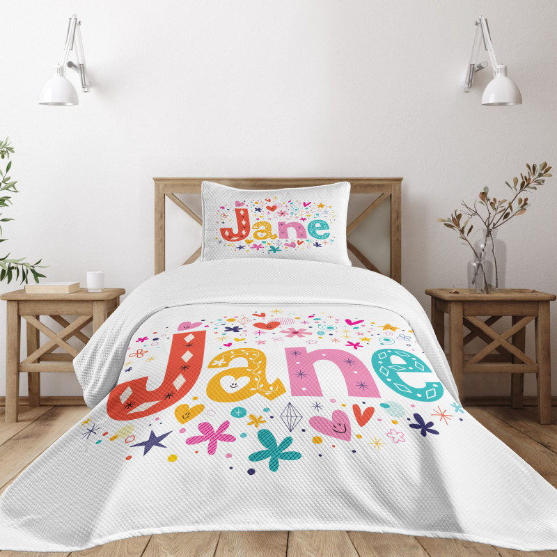 Cartoon Design Bedspread Set