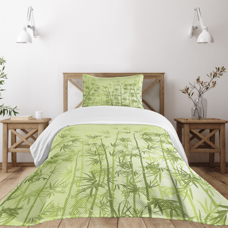 Tropical Growth Forest Bedspread Set