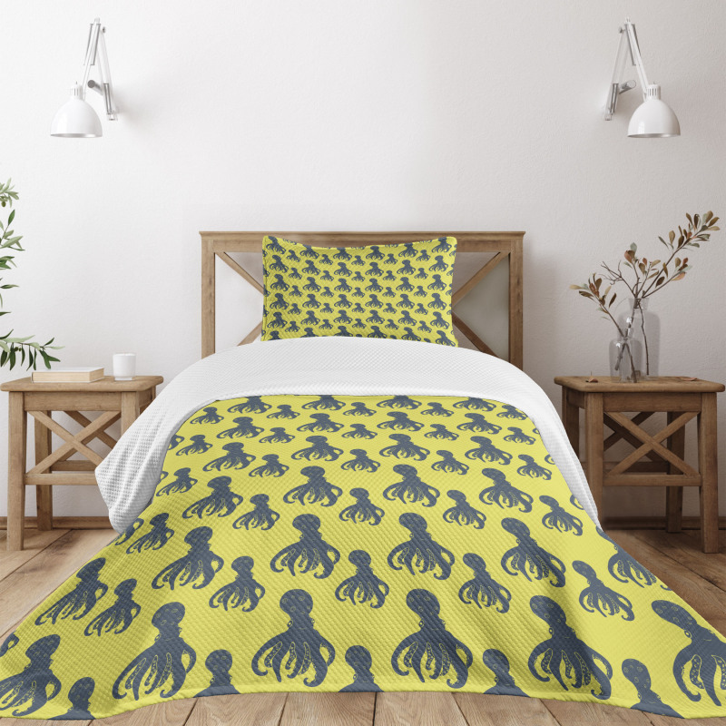 Abstract Characters Bedspread Set