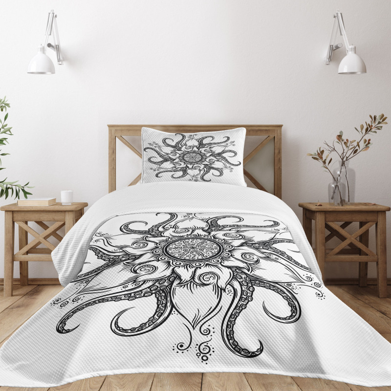 Nautical Mandala Art Bedspread Set