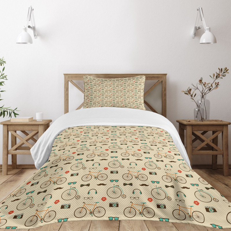 Hipster Nostalgic Bedspread Set