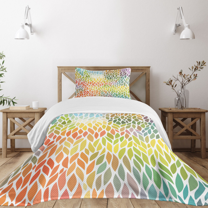 Funky Floral Colorful Bedspread Set