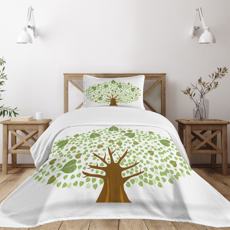Fig Bodhi Leaves Bedspread Set