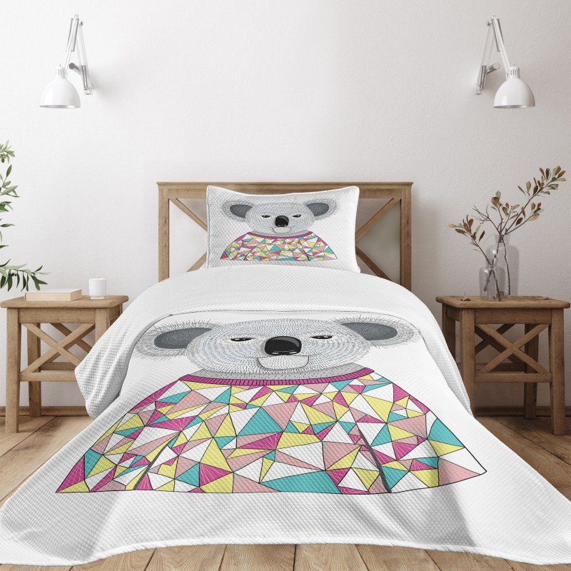 Hipster Animal Shirt Bedspread Set