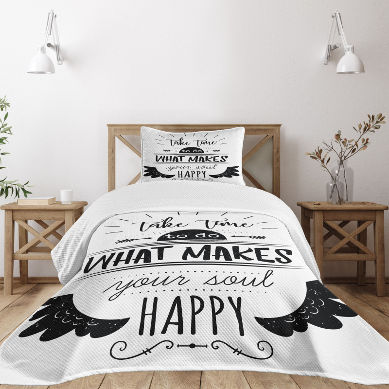 Do What Makes You Happy Bedspread Set