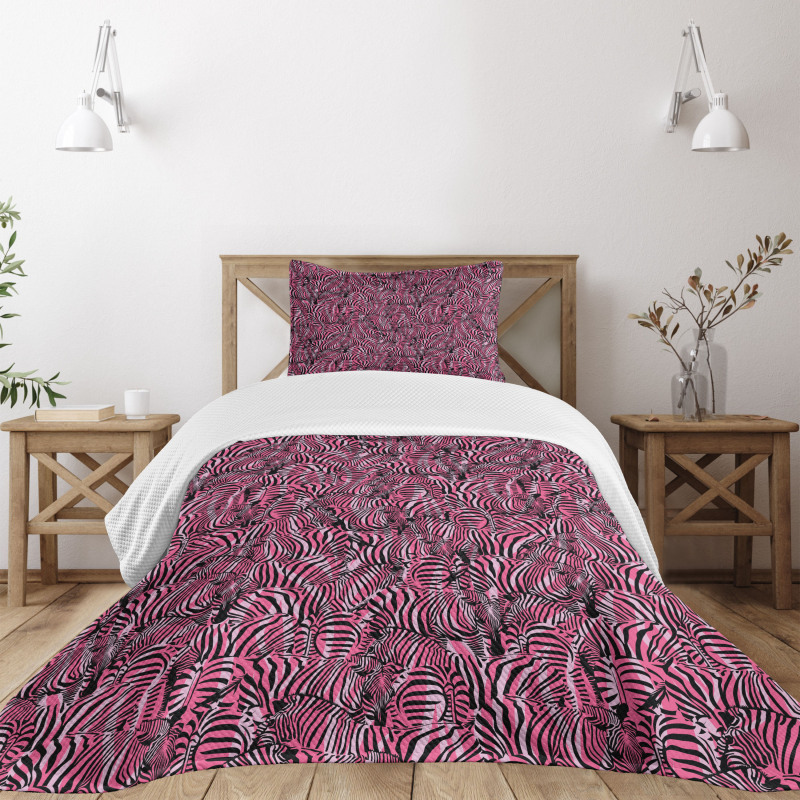 Safari Art Pattern Bedspread Set