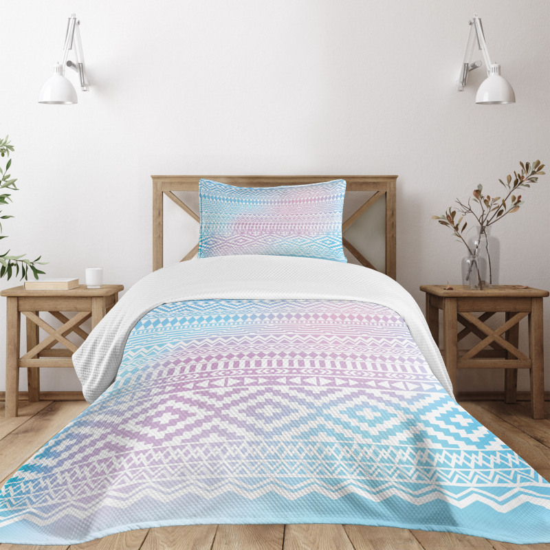 Triangles Zigzag Stripes Bedspread Set