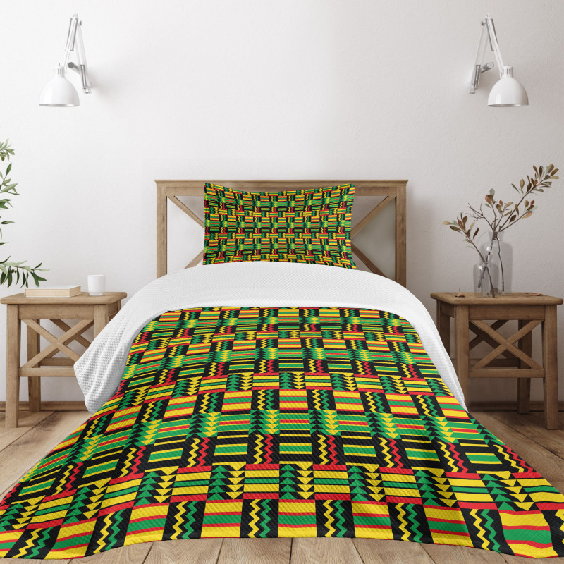 Tribal Colorful Bedspread Set