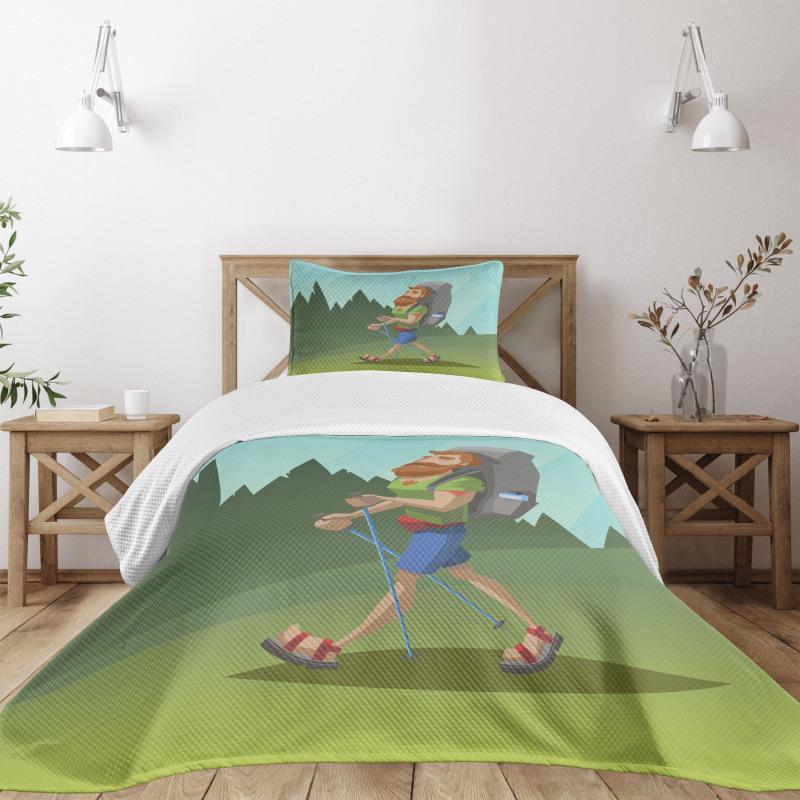 Outdoor Activity Hike Bedspread Set