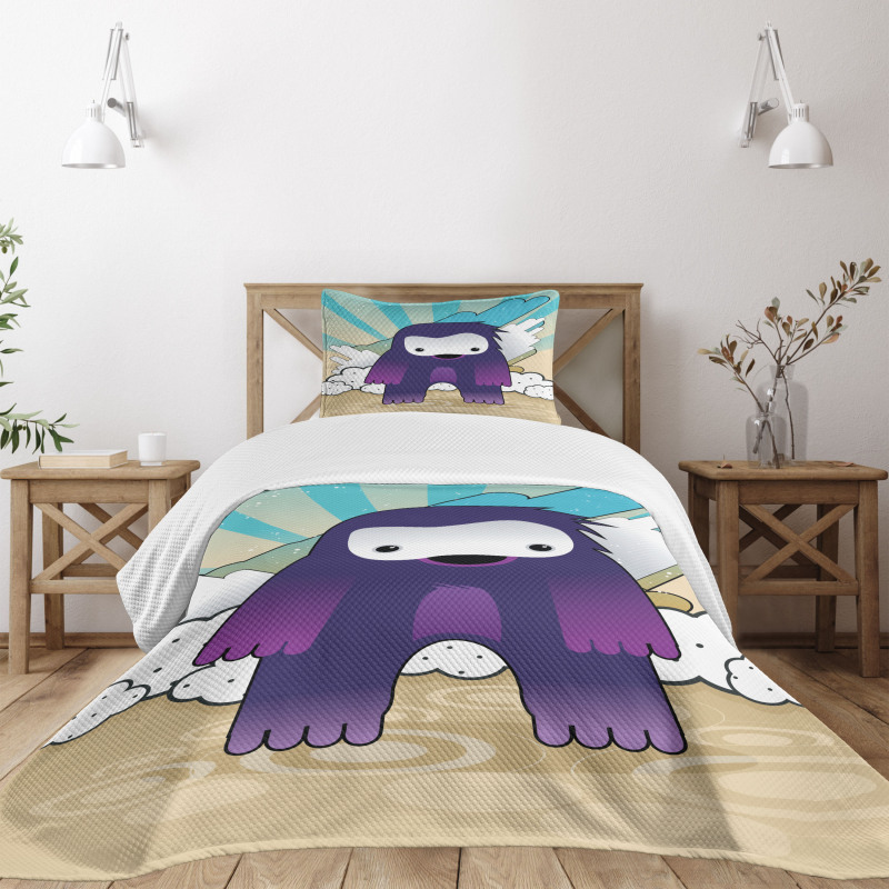 Japanese Manga Monster Bedspread Set