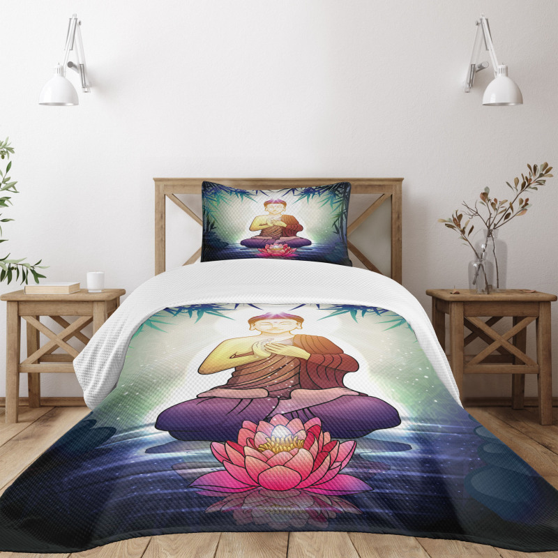 Asian Boho Timeless Form Bedspread Set