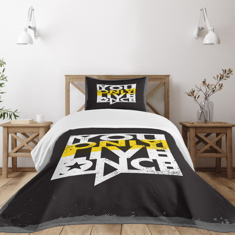 Message in Speech Bubble Bedspread Set