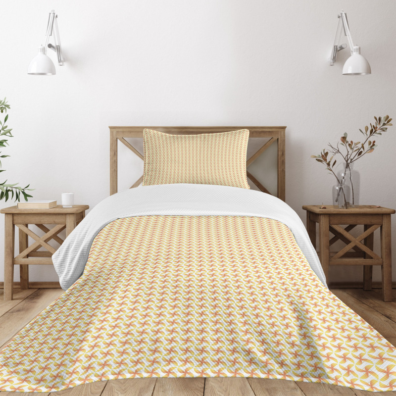 Pastel Abstract Motif Bedspread Set