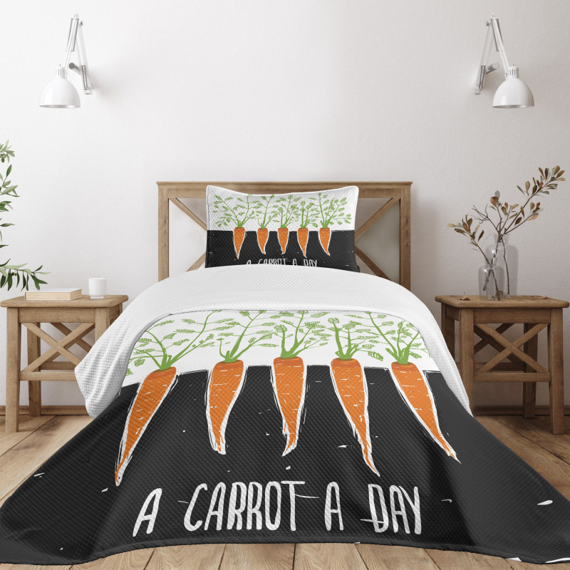 Growing Carrots Bedspread Set