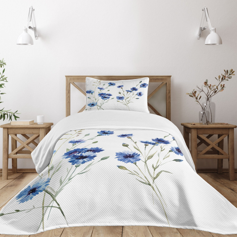 Carniation Flowers Bedspread Set