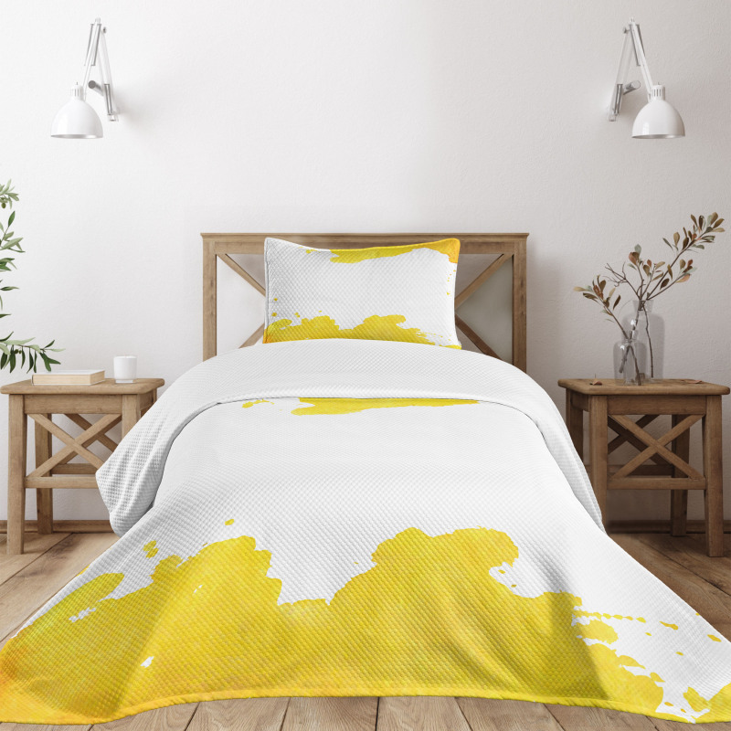 Watercolor Stain Bedspread Set