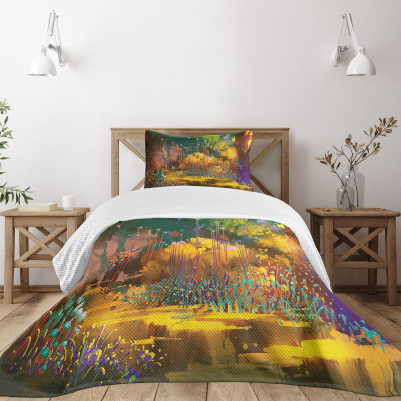 Hypnotic Jungle Plants Bedspread Set