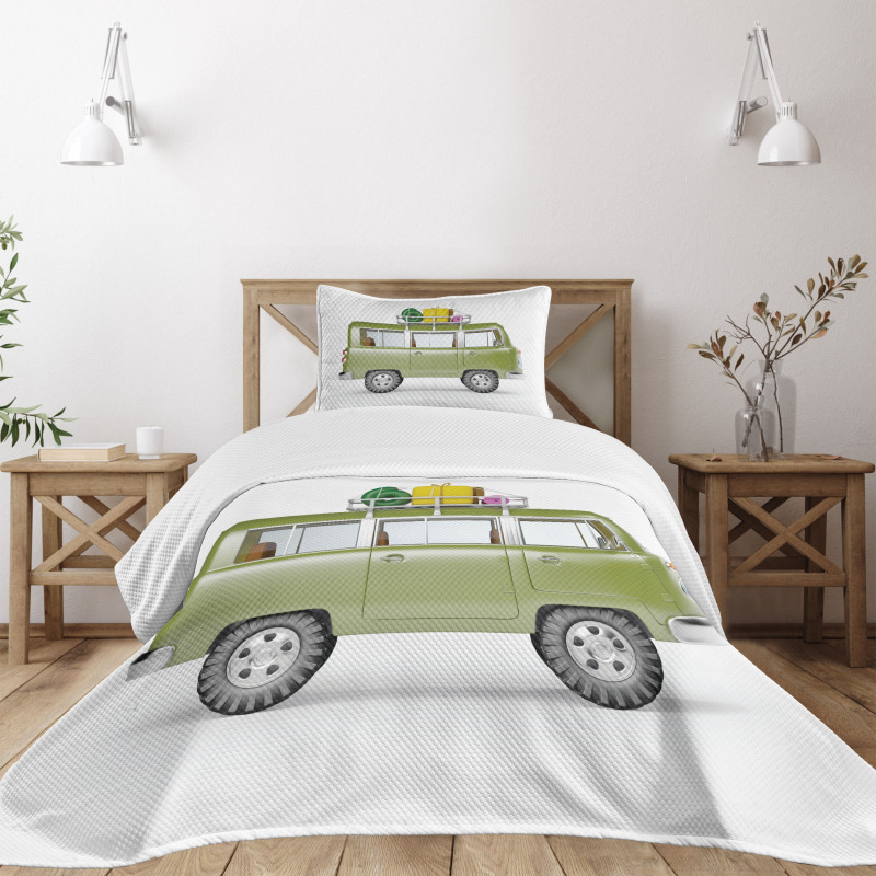 Retro Safari Van Africa Bedspread Set