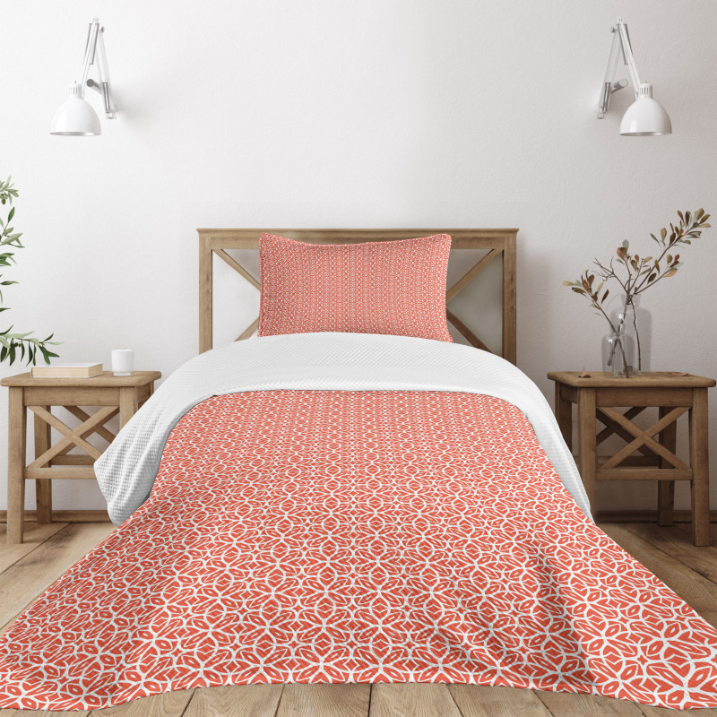 Lacy Floral Pattern Bedspread Set