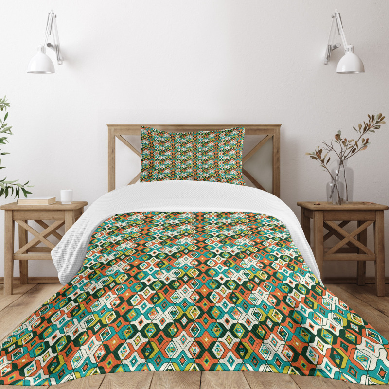 Boho Abstract Bedspread Set