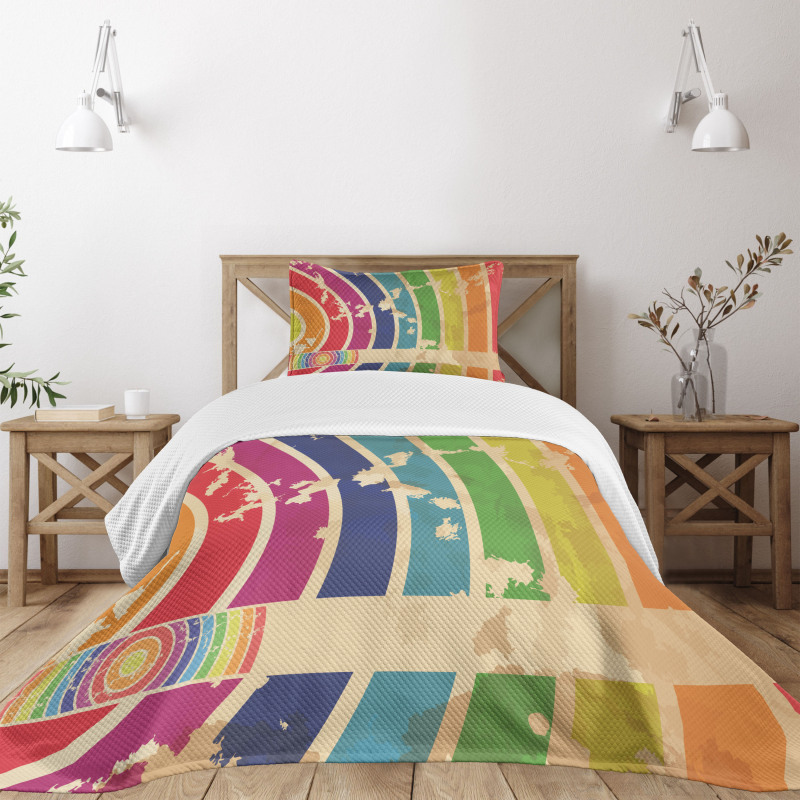 Curves Old Look Bedspread Set