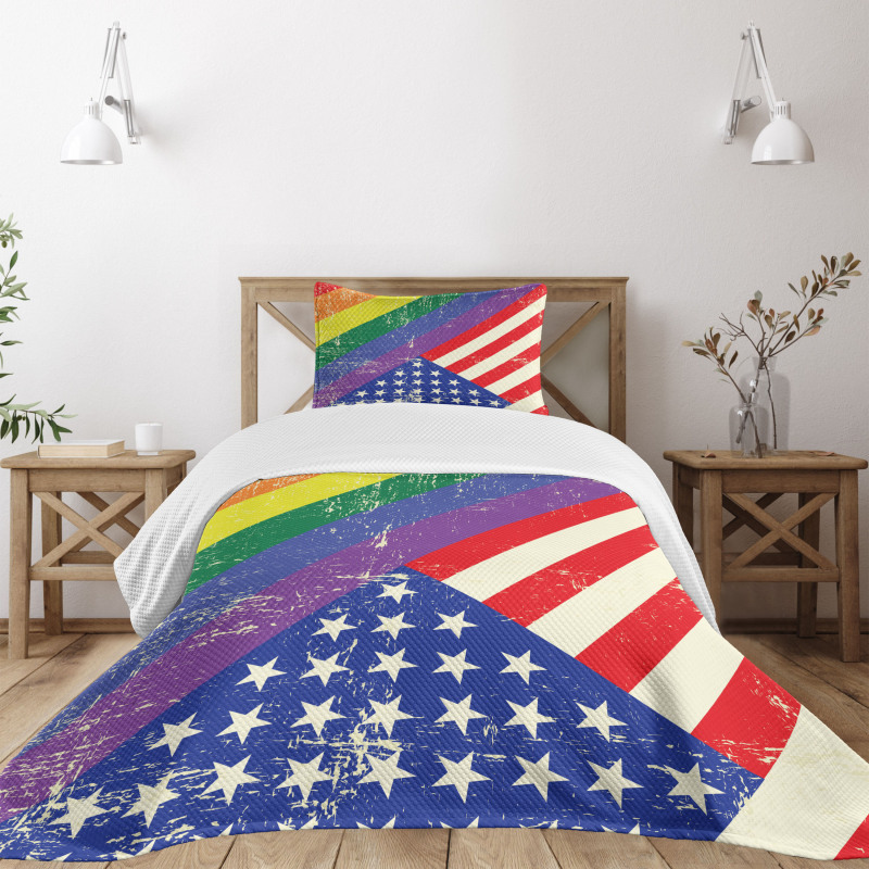 Old Glory LGBT Bedspread Set