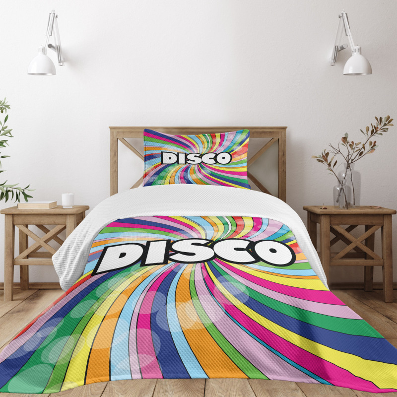 Eighties Disco Bedspread Set