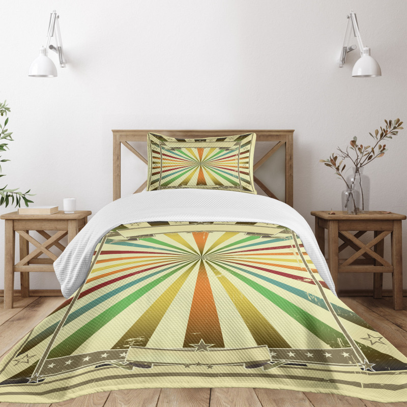 Colorful Poster Bedspread Set