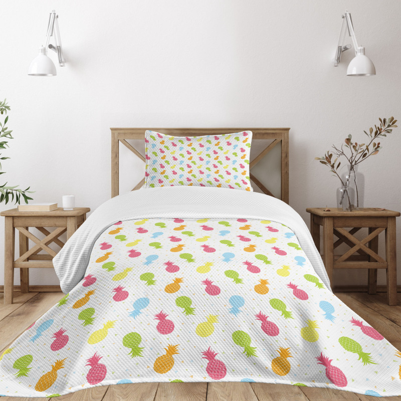 Fresh Tropical Fruits Bedspread Set