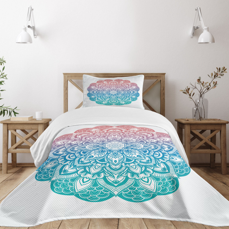 Boho Gypsy Mandala Art Bedspread Set