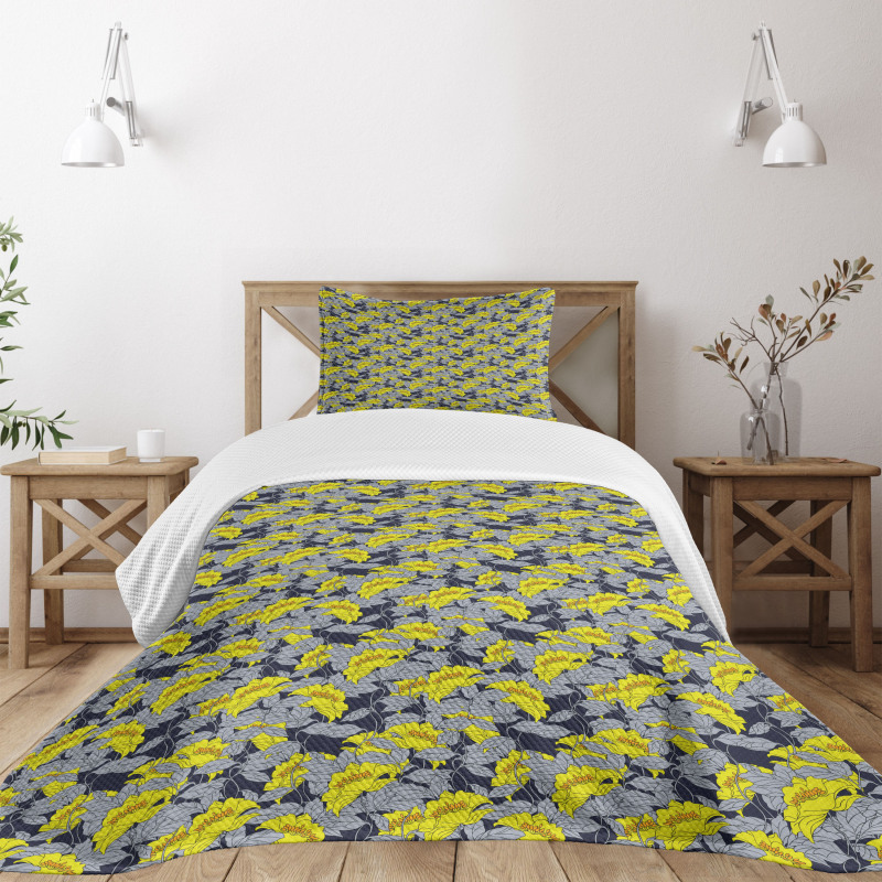 Classical Floral Design Bedspread Set