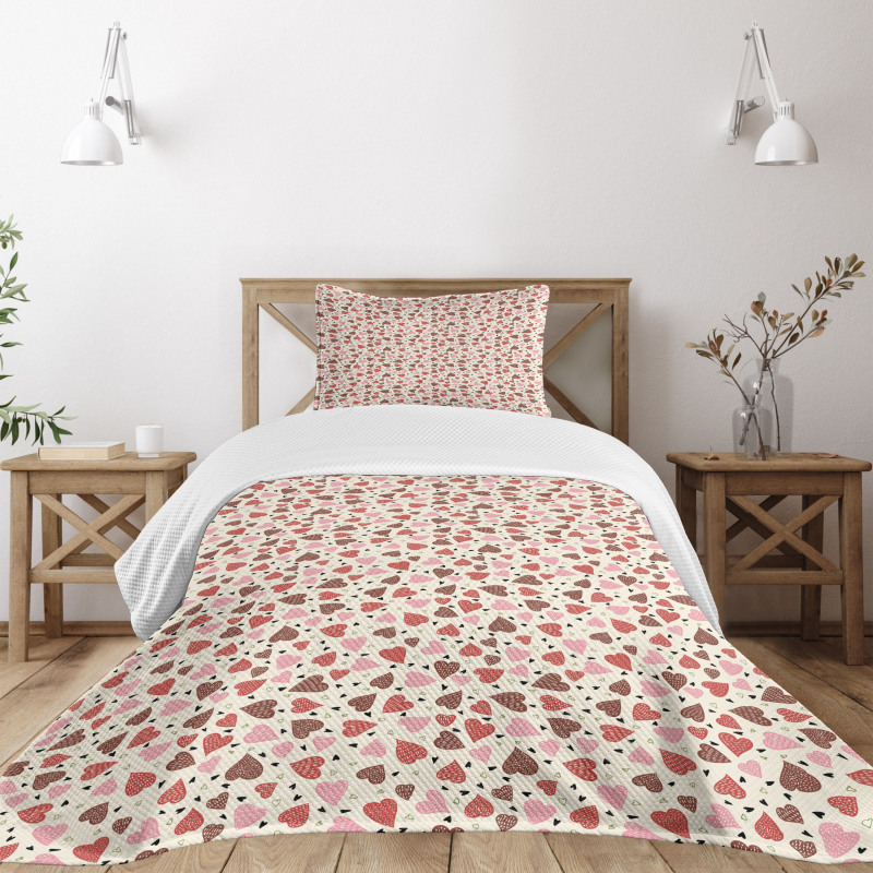 Pastel Romantic Pattern Bedspread Set