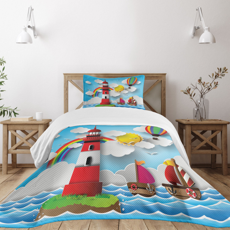 Kids Coast Cartoon Bedspread Set