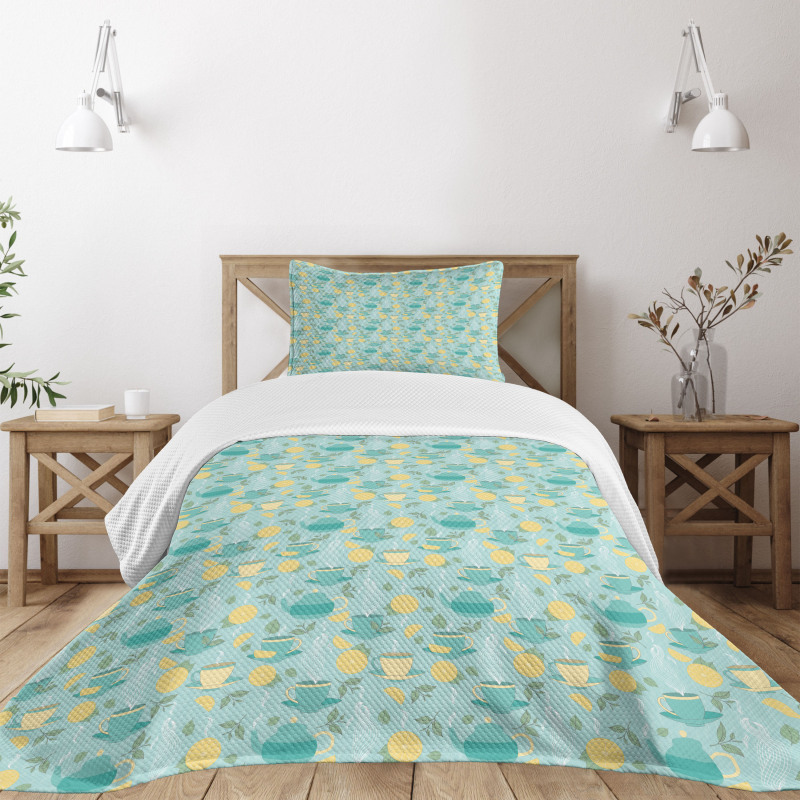 Piping Hot Lemon Tea Bedspread Set