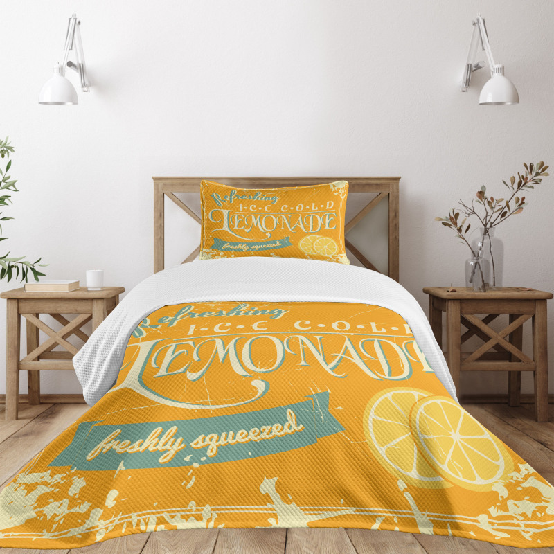 Refreshing Lemonade Bedspread Set