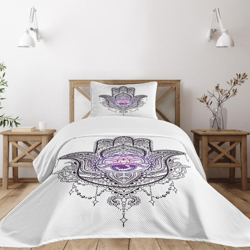 Mandala Orient Lotus Bedspread Set