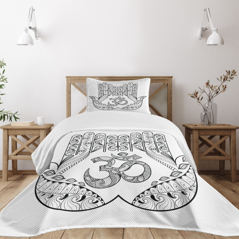 Tribal Zentangle Pattern Bedspread Set