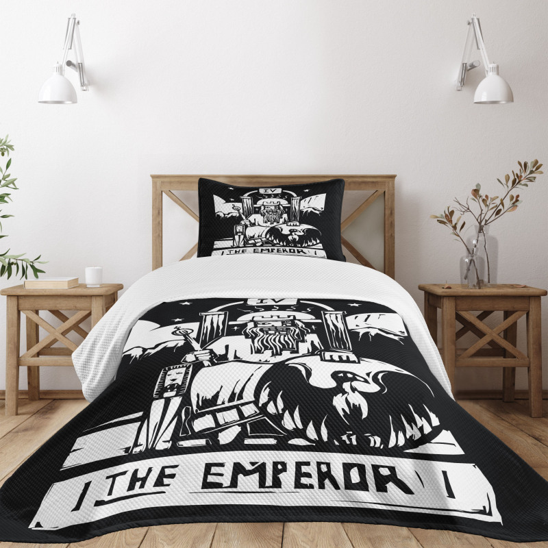 Emperor Card Artwork Bedspread Set